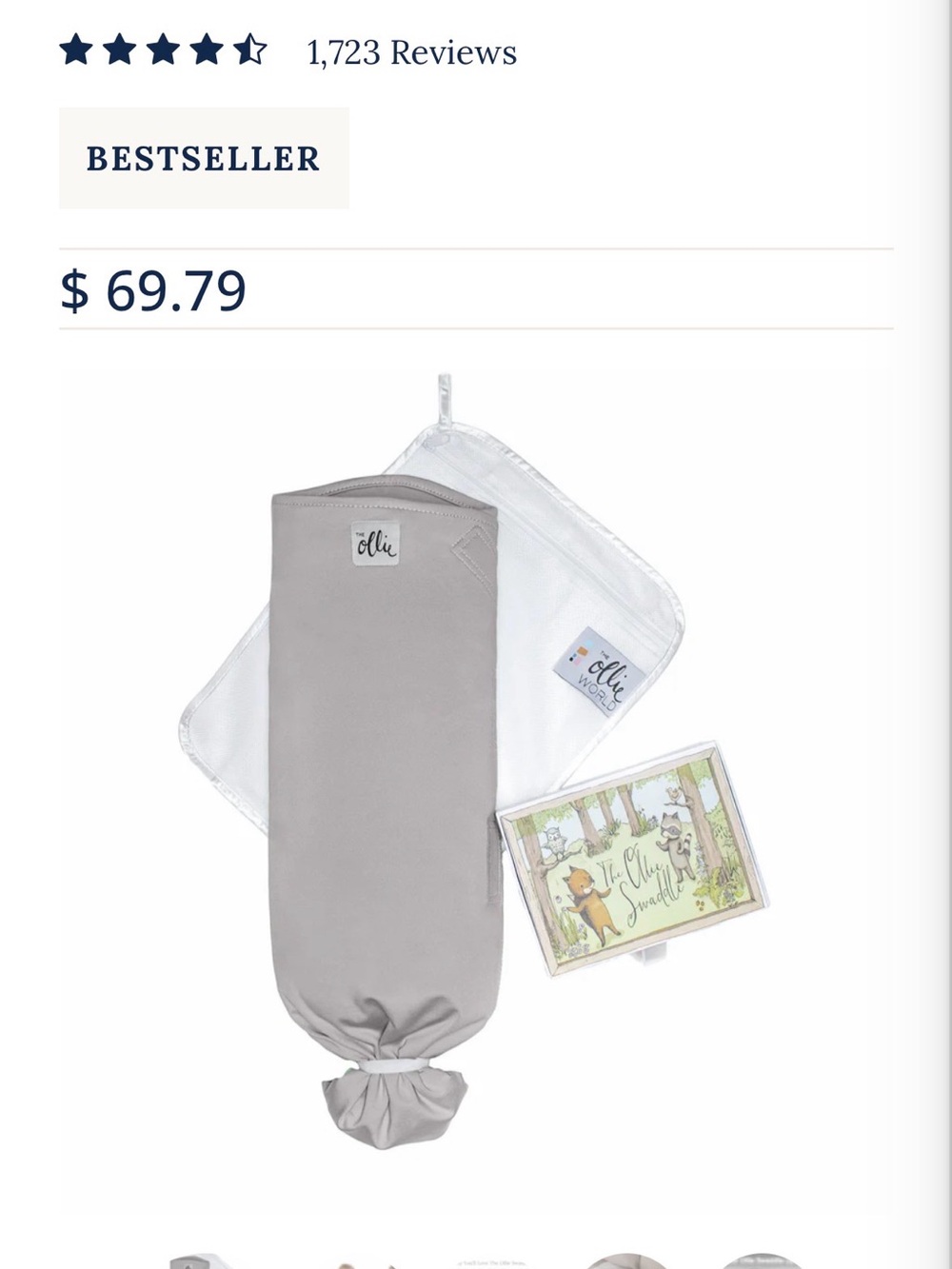 The Ollie Swaddle - Grey